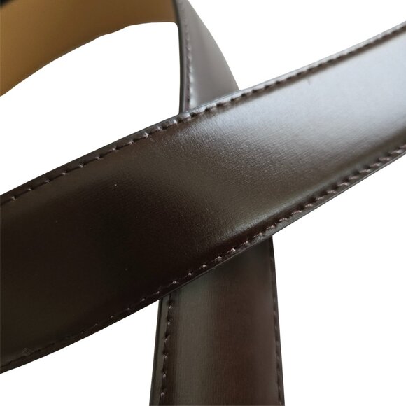 Mens Vintage PIERRE CARDIN Dress Belt Adjustable Ratchet Buckle Silver SZ 29-35" - Picture 4 of 15